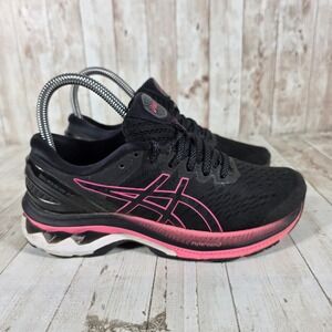 Asics Gel-Kayano 27 Womens Running Shoes Black Pink 1012A649 Size 5